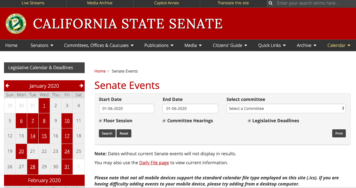 california legislative calendar 2021 California S Legislative Calendar California Globe california legislative calendar 2021