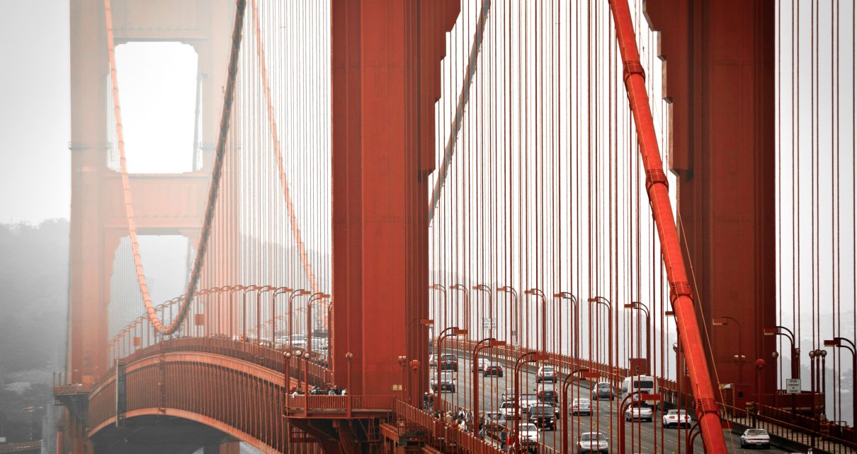 San Francisco Golden Gate Bridge & Skyline Globe